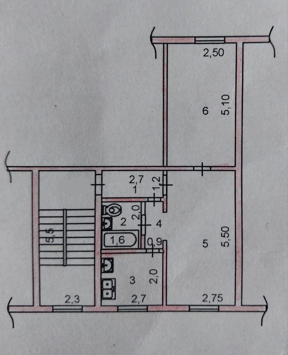 2-комнатная квартира в центре города Шымкент