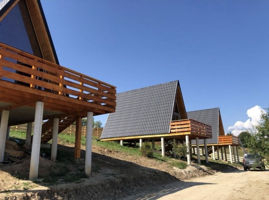 Cabane A-frem din lemn