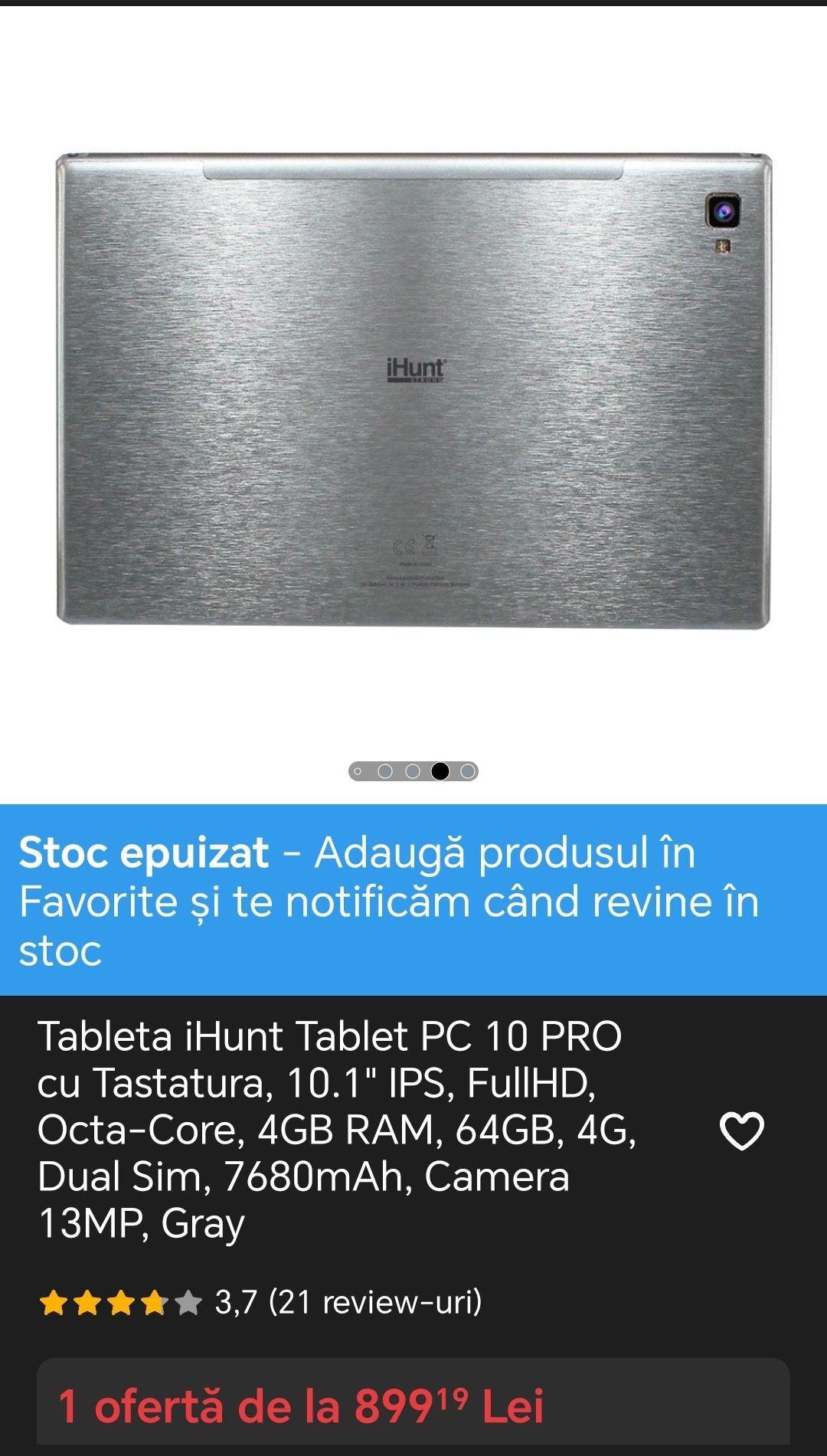 Tableta 10 inch + tastatură cu garanție