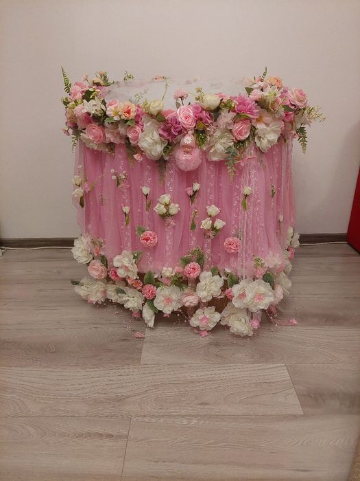 Decor floral pentru botez