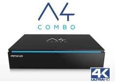 Receptor 4K Amiko A4 Combo Satelit+Terestru+Cablu, Android, WiFi, LAN