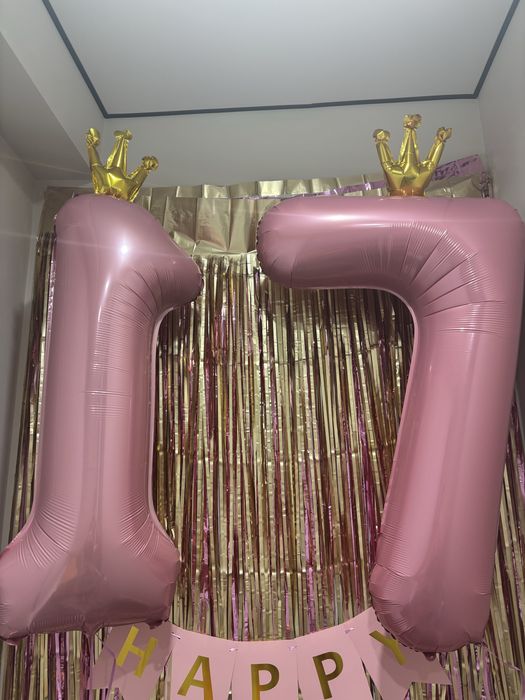 Гелевые шары цифры 1, 7