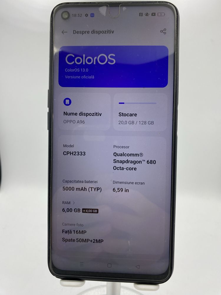 OPPO A96 128GB/6GB RAM #29153