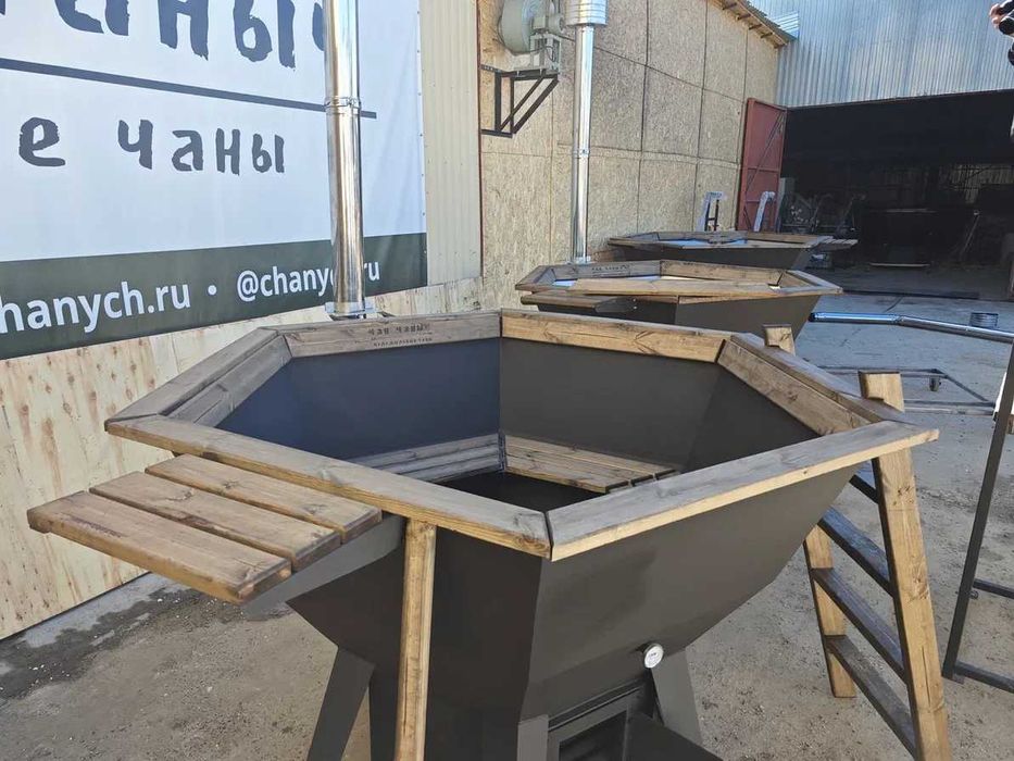 Малый банный чан с водяным контуром (на 4-6 чел.)