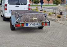 Remorca Humbaur cu acte 600kg obloane rabatabile 200x115cm ieftină