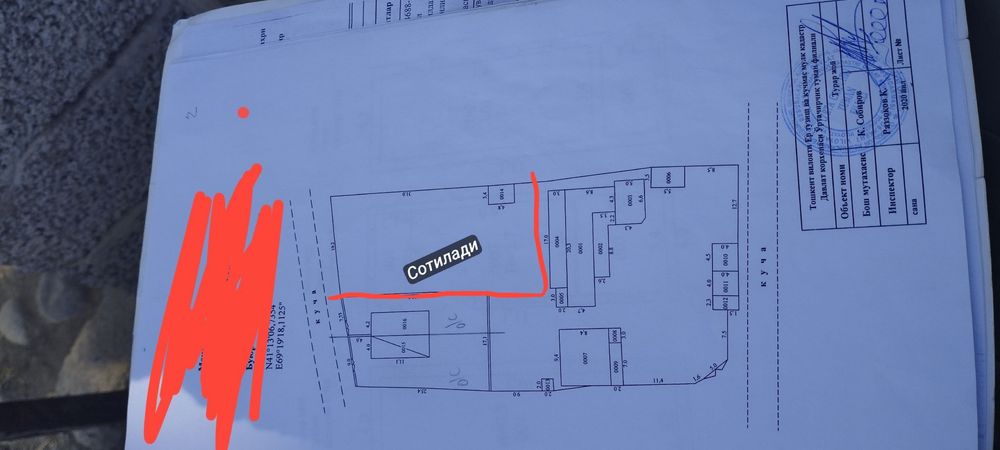 Уй сотилади, 7 сотих ховли ер