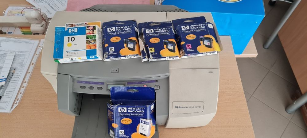 Принтер Hp business inkjet 2200 + нови печатащи глави