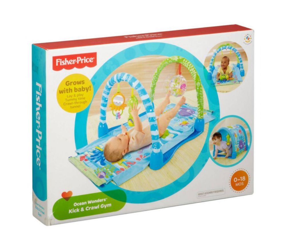 Активна гимнастика/килимче/тунелче за бебе Fisher Price Морско дъно
