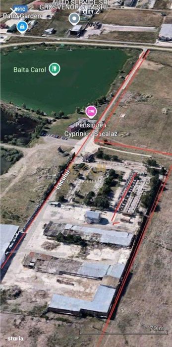 Teren industrial 17770MP Sacalaz ( Fosta ferma de Porci)