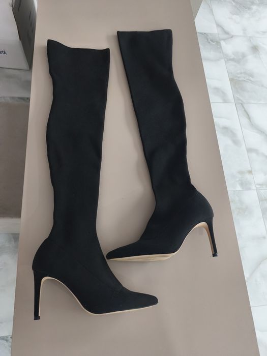 Cizme Stradivarius lungi peste genunchi elastice