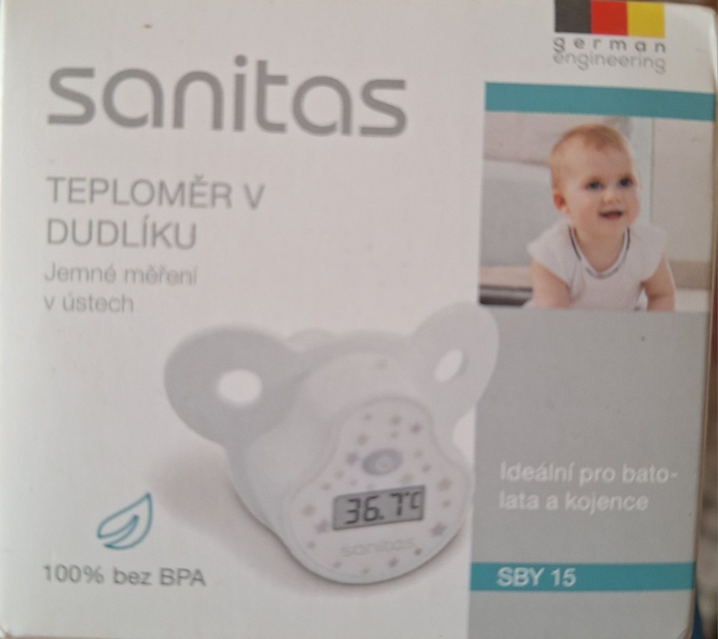 Термометър биберон на Sanitas
