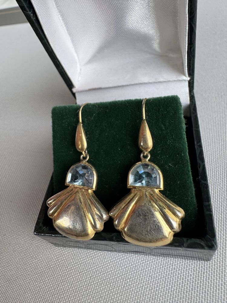 Cercei din argint si cubic zirconia