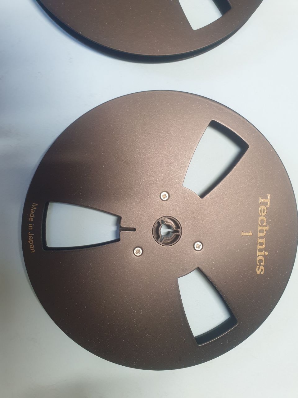 Лот от 2бр 18см алуминиеви магнетофонни ролки Technics