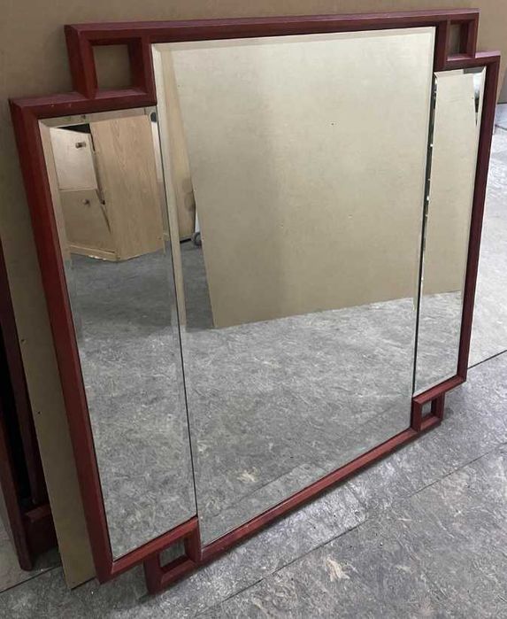 8 buc Oglinda cu rama din lemn; Oglinda cu rama 85x85 cm