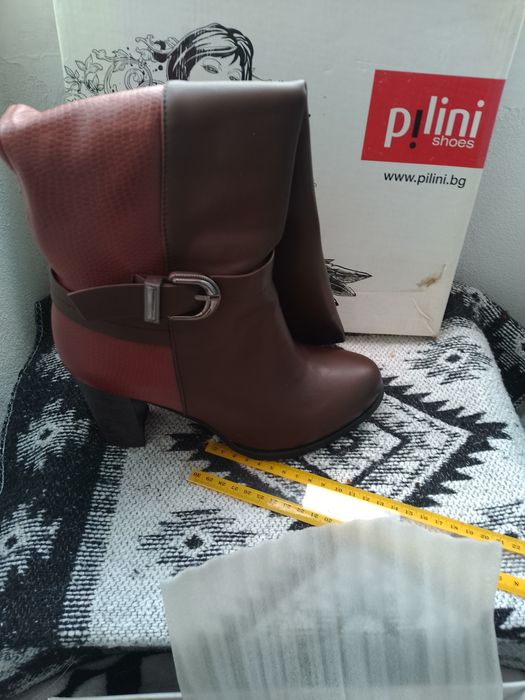 Cizme imitație piele