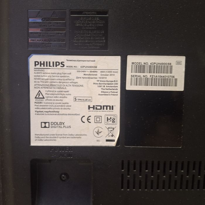 Vand televizor led philip de 109 cm