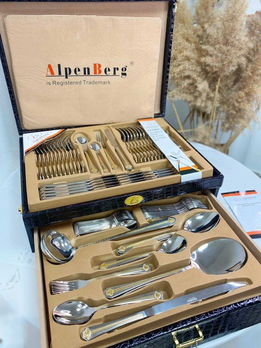 Прибори за хранене 112 части лукс