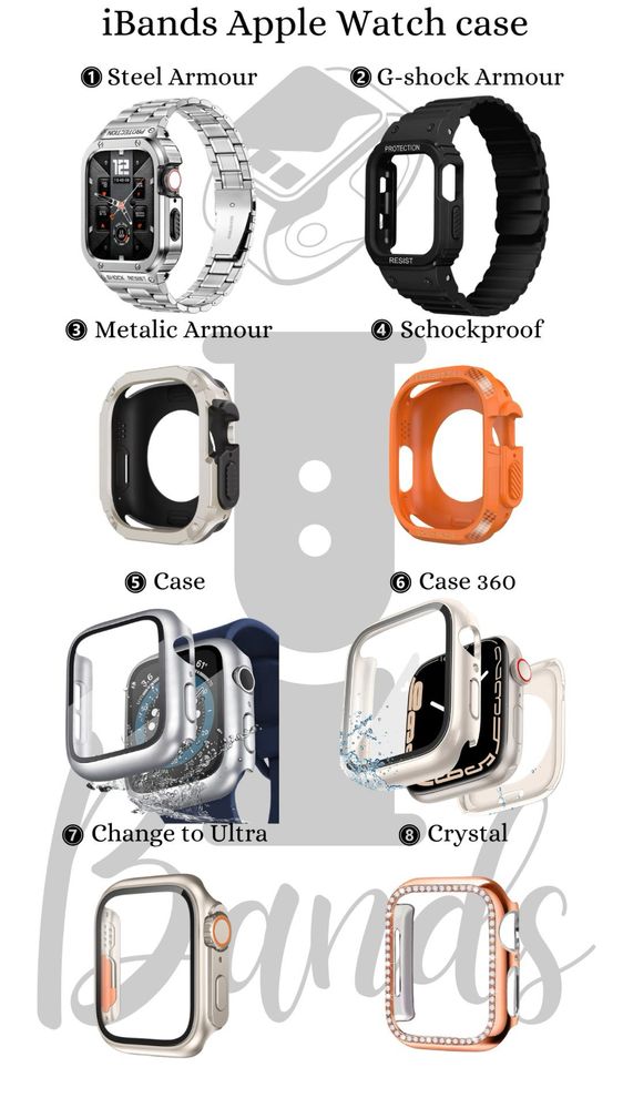 Кристално калъфче за AppleWatch SE/10/9/8/7/6/5/4
