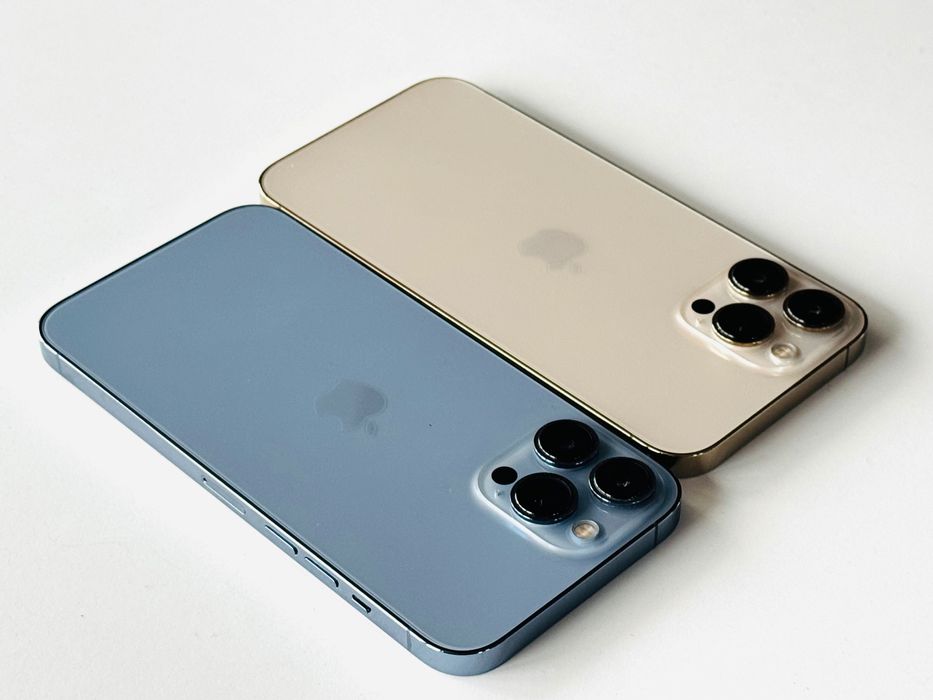 Iphone 13 Pro Max 256GB Blue Gold 100% Батерия! Гаранция 6 месеца