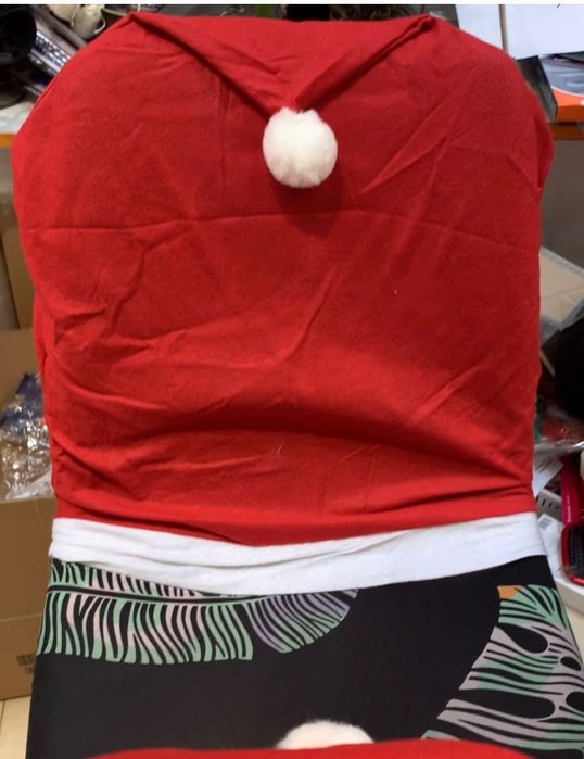 Коледна декорация калъф за облегалка за стол