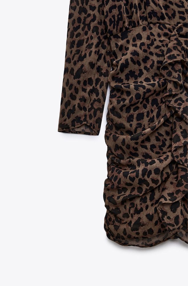 Rochie Zara animal print noua cu eticheta XS