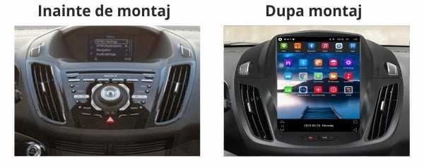 Navigatie dedicata cu Android tip tesla Ford Kuga II 2012 - 2019