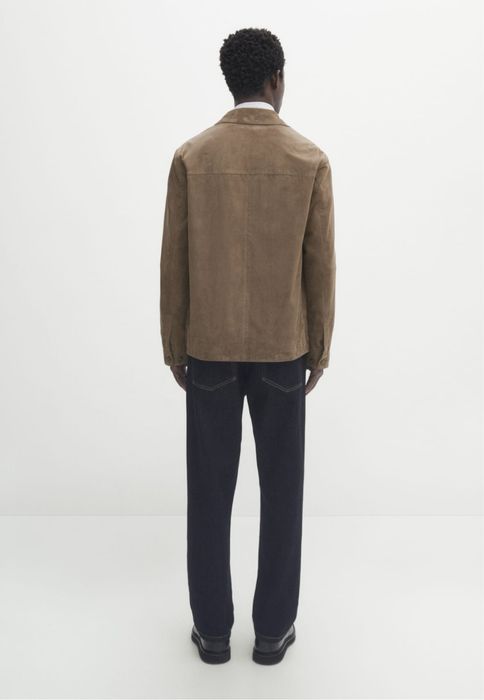 Camasa Massimo Dutti din piele intoarsa