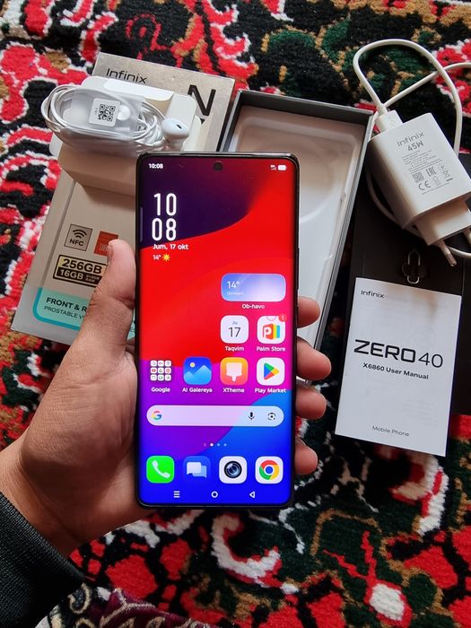 Infinix zero 40. Ram 8+8  Xotira 256 GB .Idealni