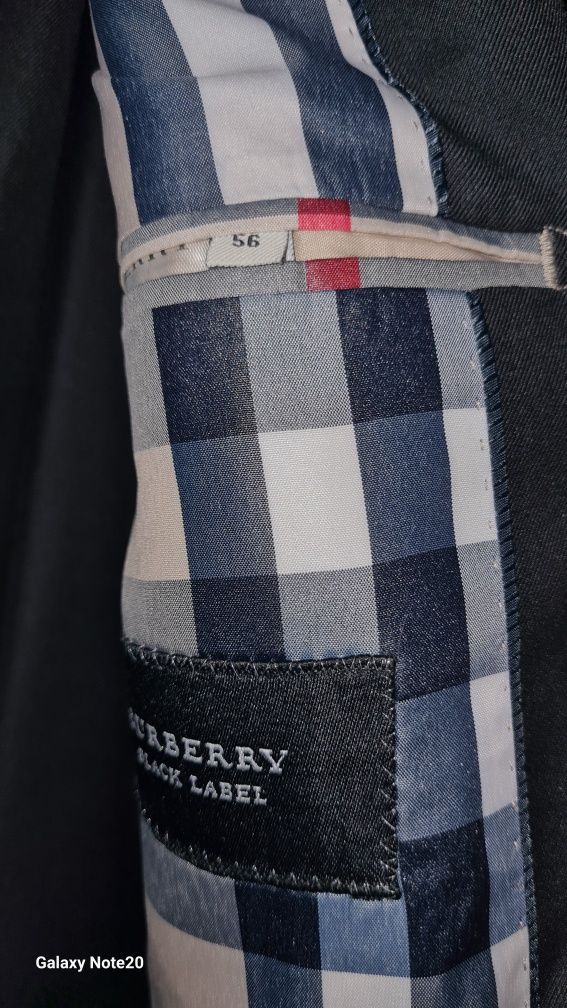 Costum negru barbati Burberry