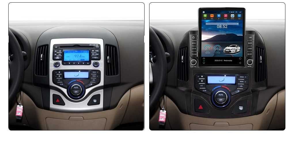 Navigatie Hyundai i30 din 2007 - 2012 Ecran TESLA 9.7 inch 4GB RAM NOU