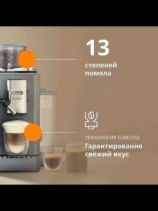 Кофемашина автоматическая Rivelia EXAM440.55.G в рассрочку или за нал