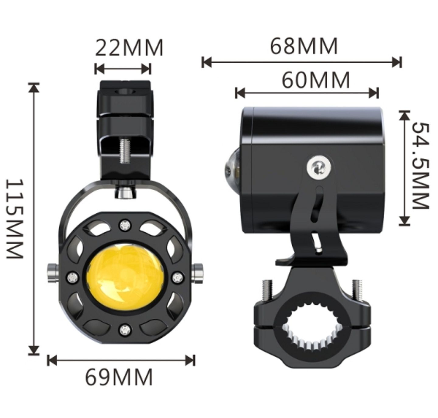 Proiectoare moto auxiliare 50w led
