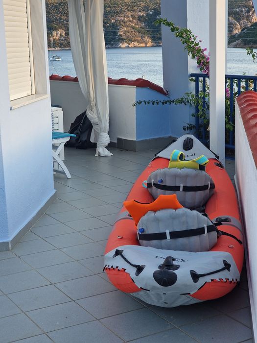 Надуваем каяк Intex Excursion Pro K2