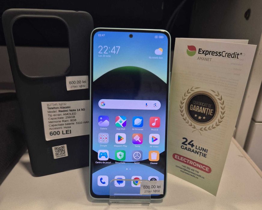 Telefonul Xiaomi Redmi Note 14 5G (AG32 B27541.1) 2 ANI GARANTIE!