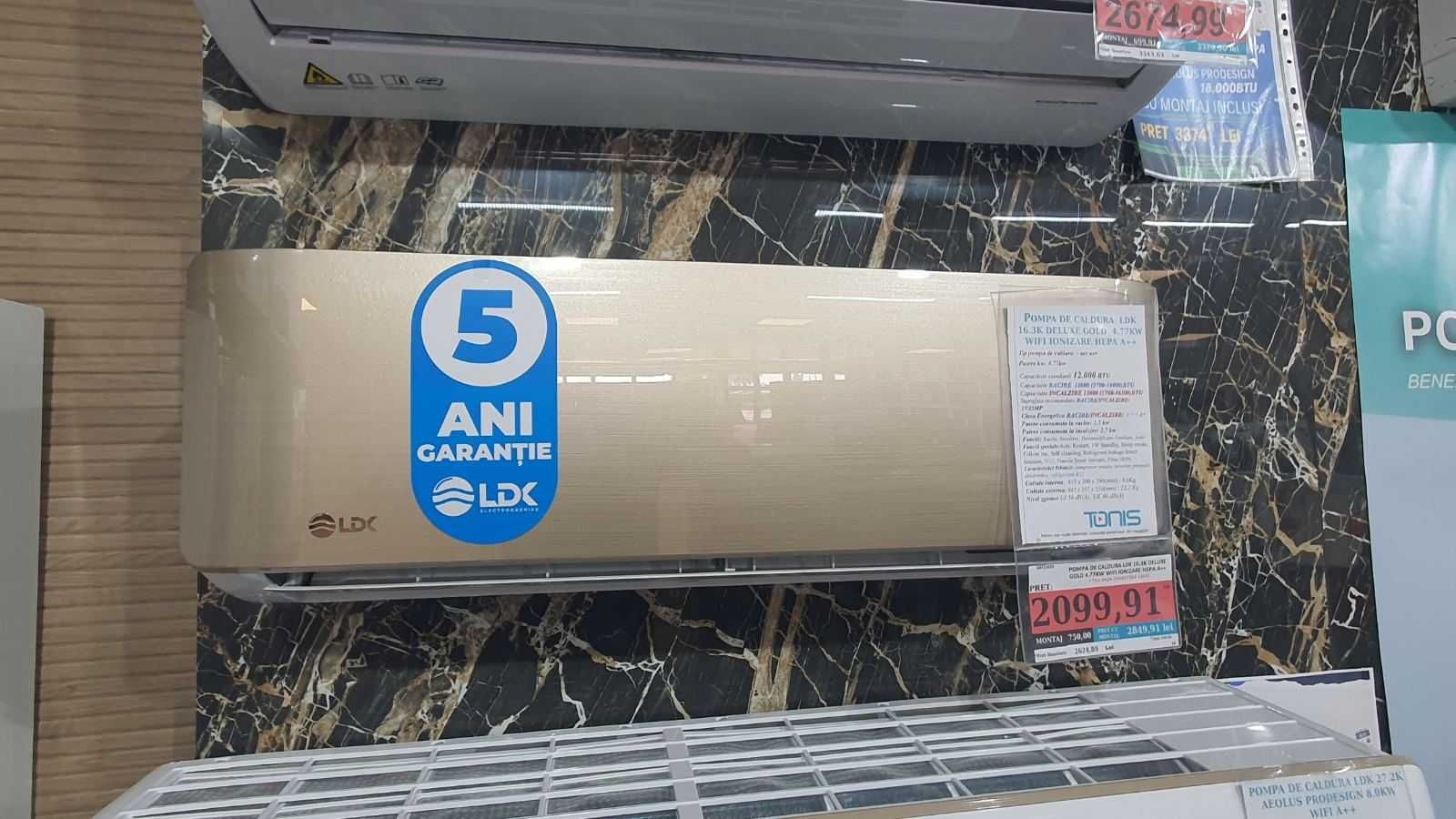 Климатик Star-Light ACT-18TSWF, 18000 BTU Wi-Fi, Клас A+++ 3D Air Flow