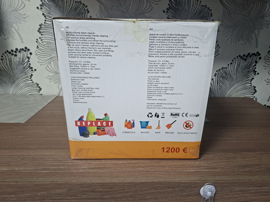 Aparat de curățat cu aburi