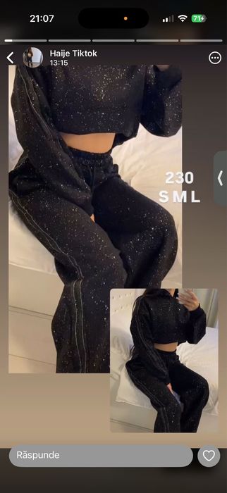 Trening sclipici , pantaloni miu miu