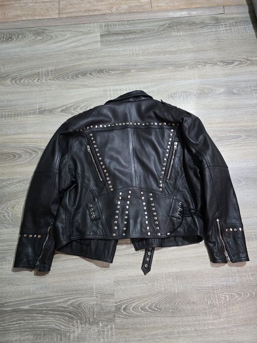 Geaca dama din piele rock moto