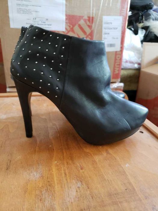 Mango обувки / боти естествена кожа, Нови