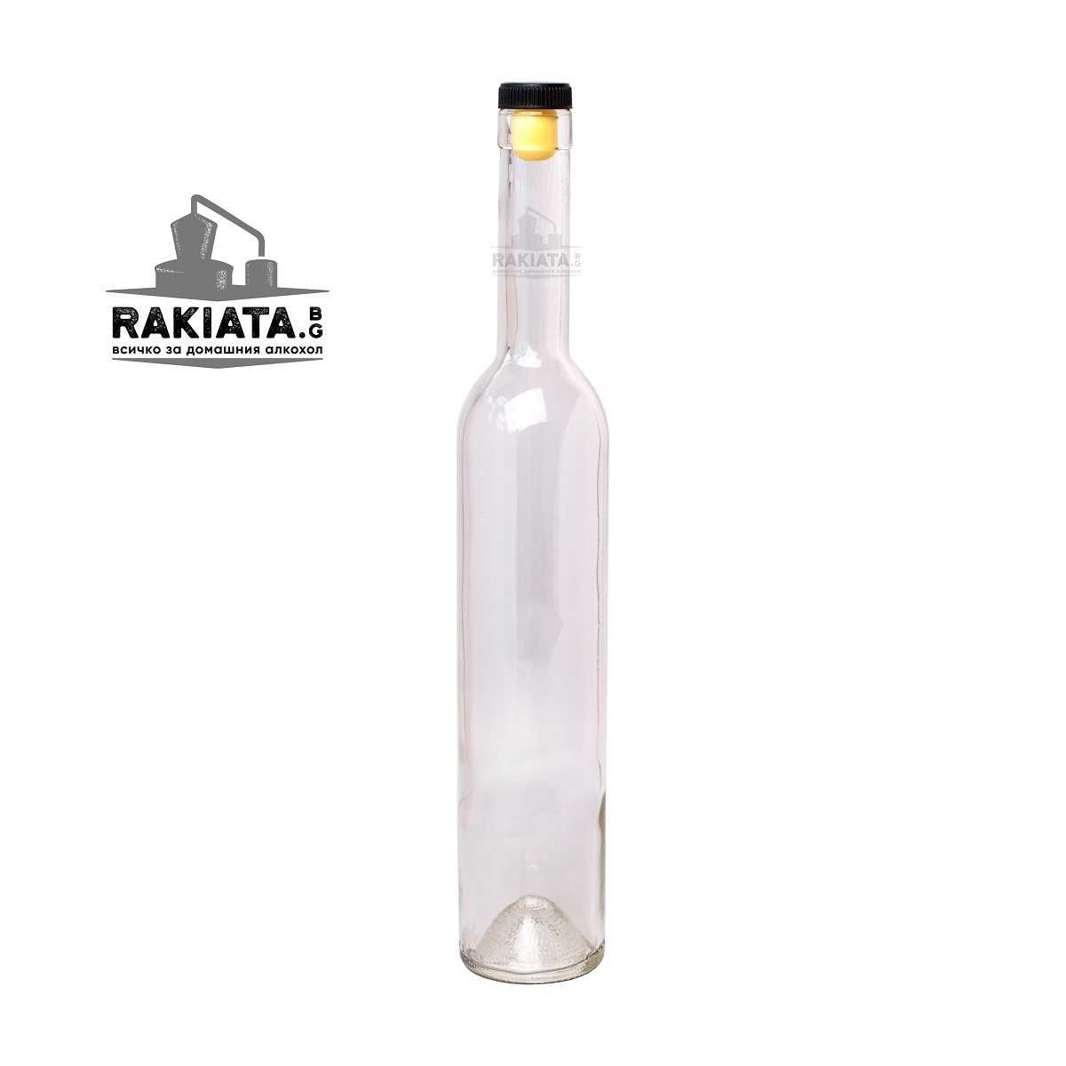 Стъклени бутилки за вино/ракия 500мл,Стек 12бр,Бутилка Футура,20220183