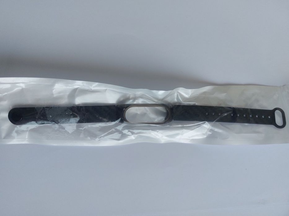 Силиконова каишка Mi band 2 карбон