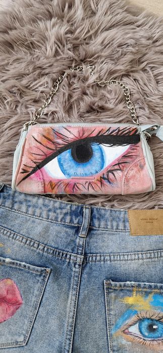 Haine festival#pantaloni scurti#geanta#haine pictate#outfit untold