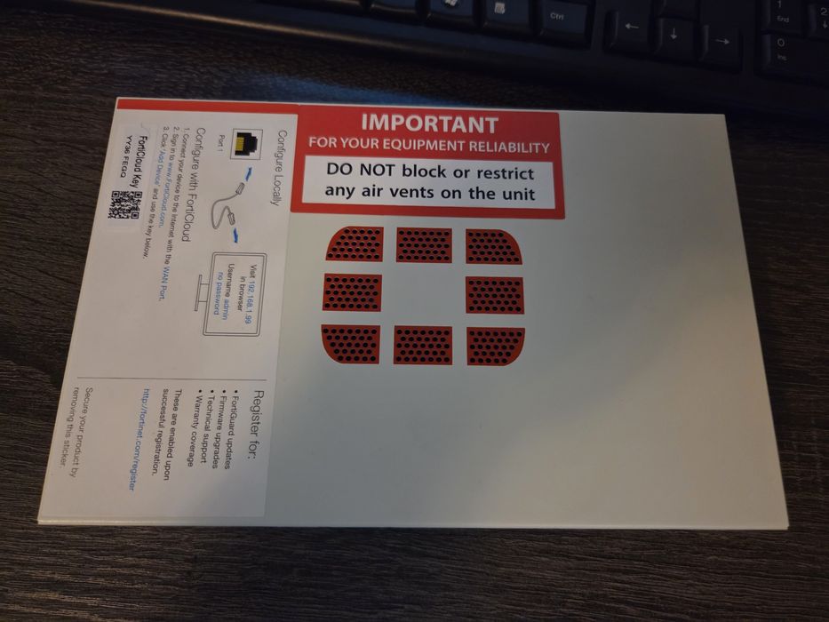 Router Fortinet Fortigate 50E