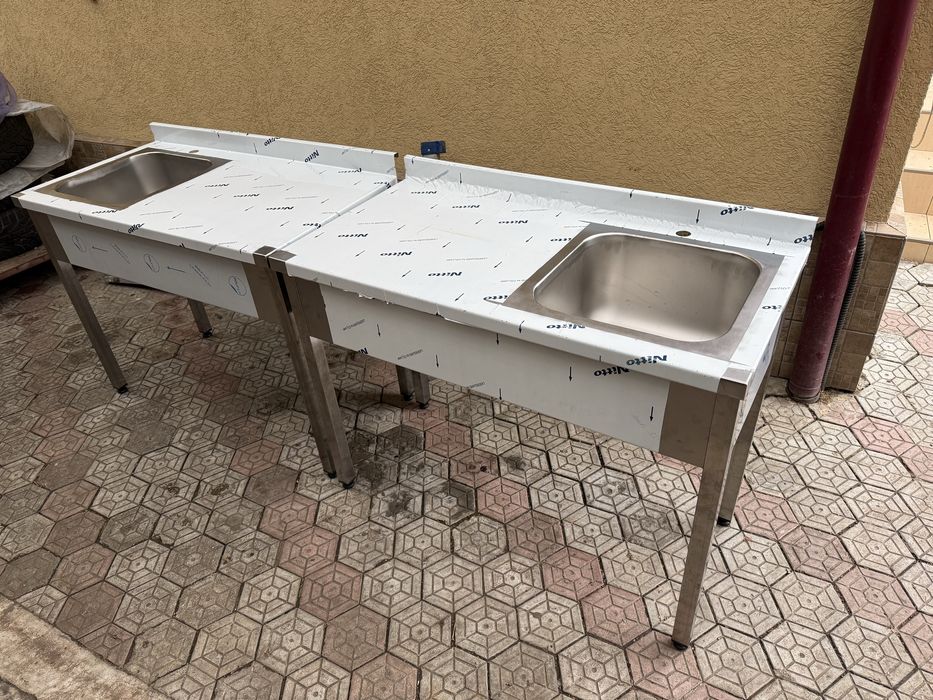 Chiuveta inox spalator inox cu o cuva si picurator