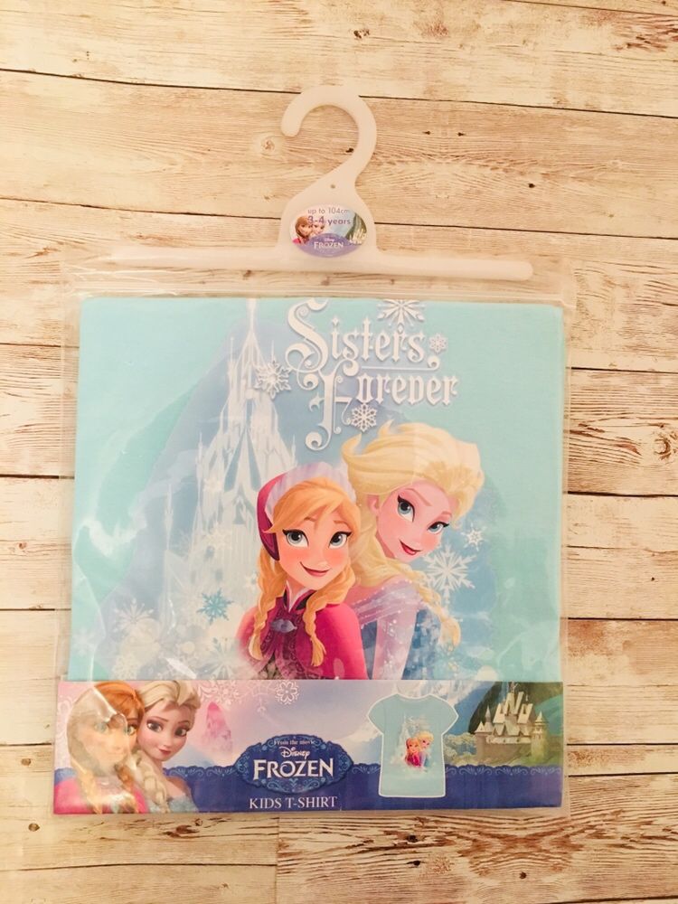 Tricou NOU Frozen Disney cu Elsa si Anna, 3 ani