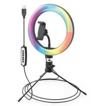 Video Blogging Kit Shooting Star  RGB Rainbow Ring Light - nou