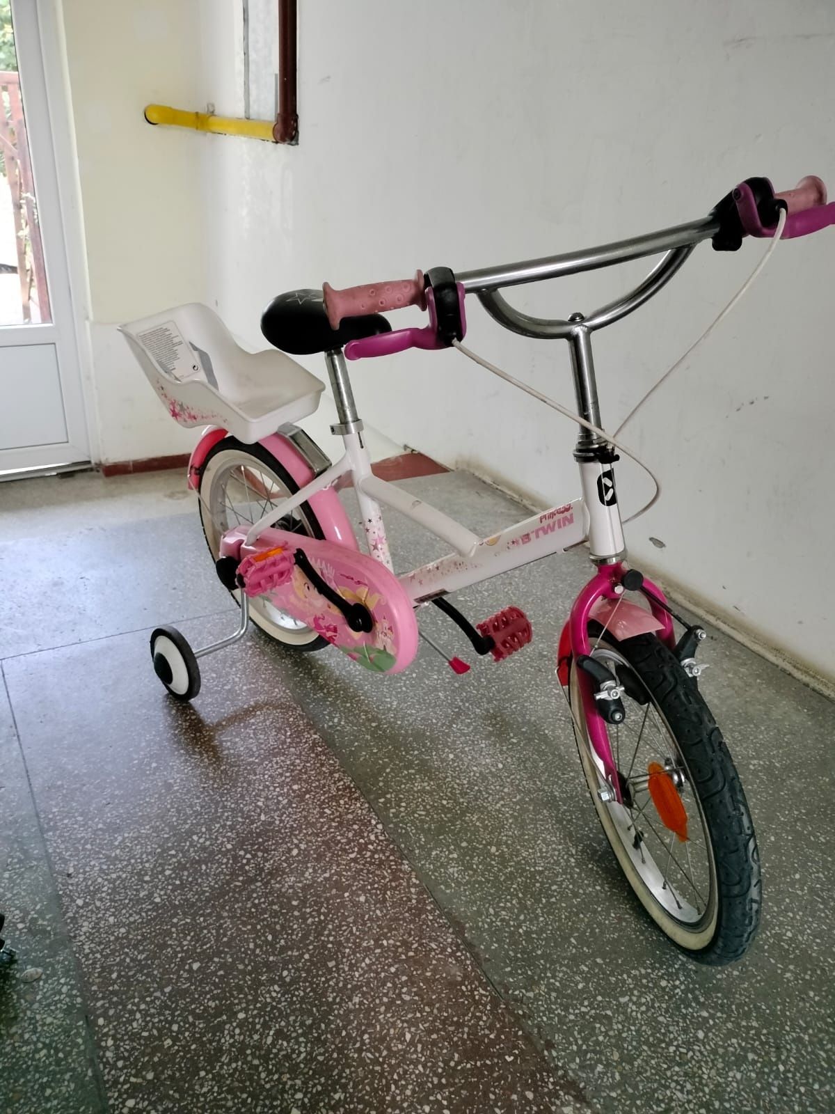 Bicicleta B twin fete roz 16