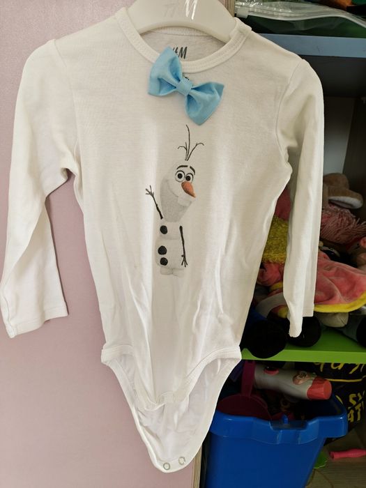 Рокля и боди Елза и Олаф 4 и 18мес.