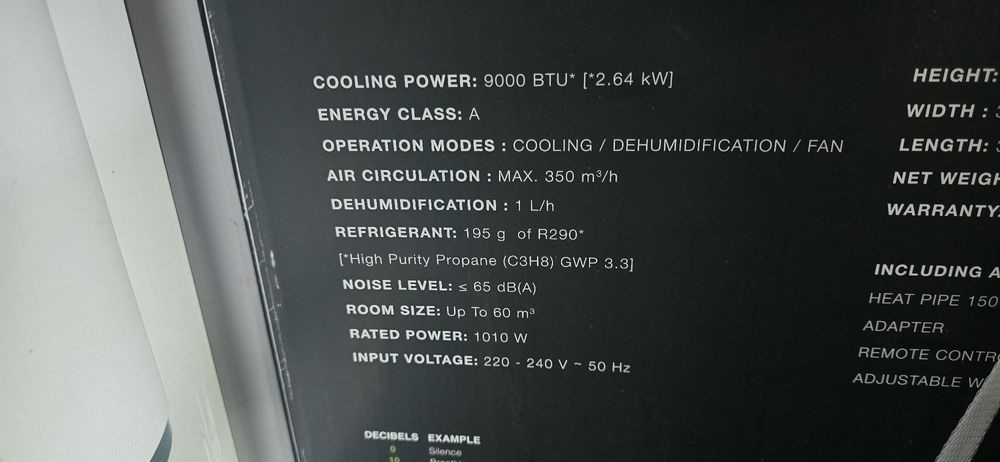 Aer Condiționat mobil+Deumidificator