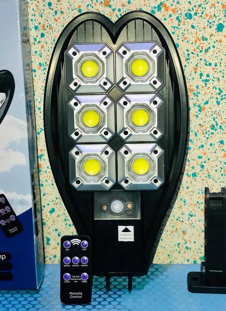 ПРОМО!! 3 Броя Улични Соларни Лампи за двор, градина или вила, 1200W